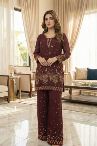 AROOJ - DF-62 - MAROON