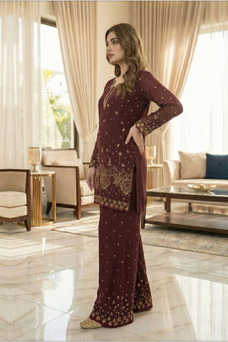 AROOJ - DF-62 - MAROON